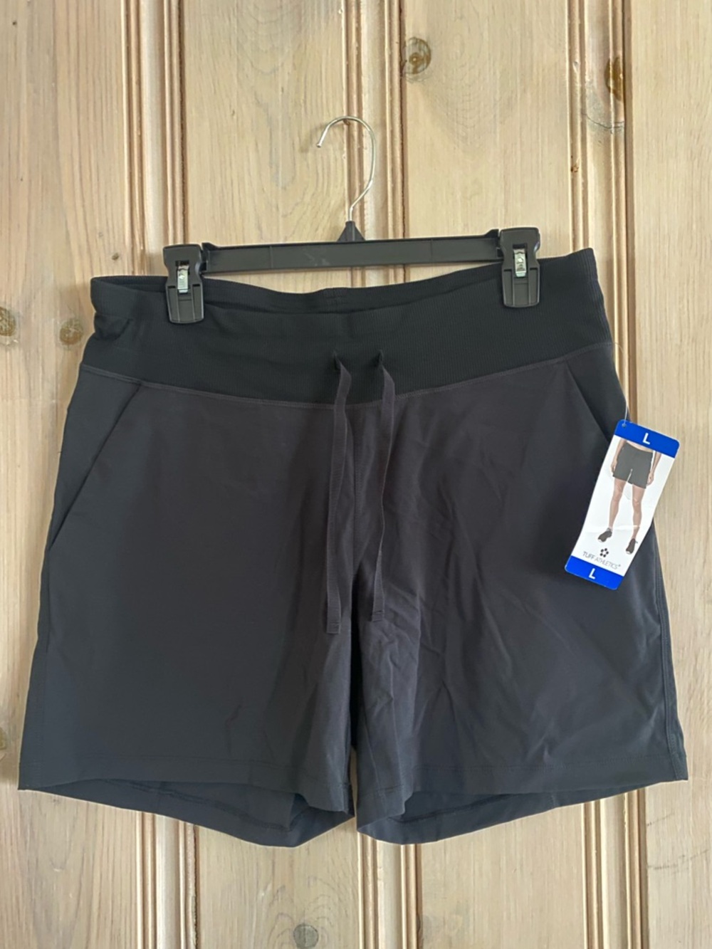 NWT Tuff Athletics Black Women's Athletic Drawstring Shorts